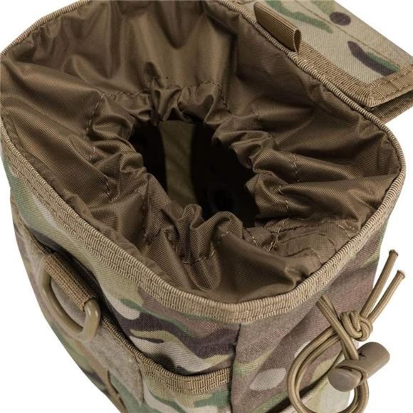 Molle Dump Pouch Drawstring Magazine Utility Pouch Folding Dump Pouch Waist Bag - Picture 5 of 6